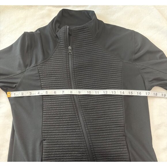 Mondetta Womens Black Full-Zip Jacket Stylish Activewear Casual Layer Size S/M - Picture 9 of 14